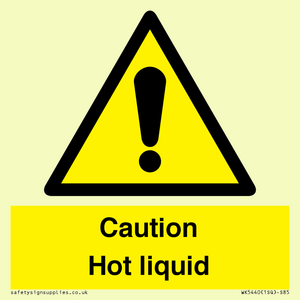 Caution Hot liquid